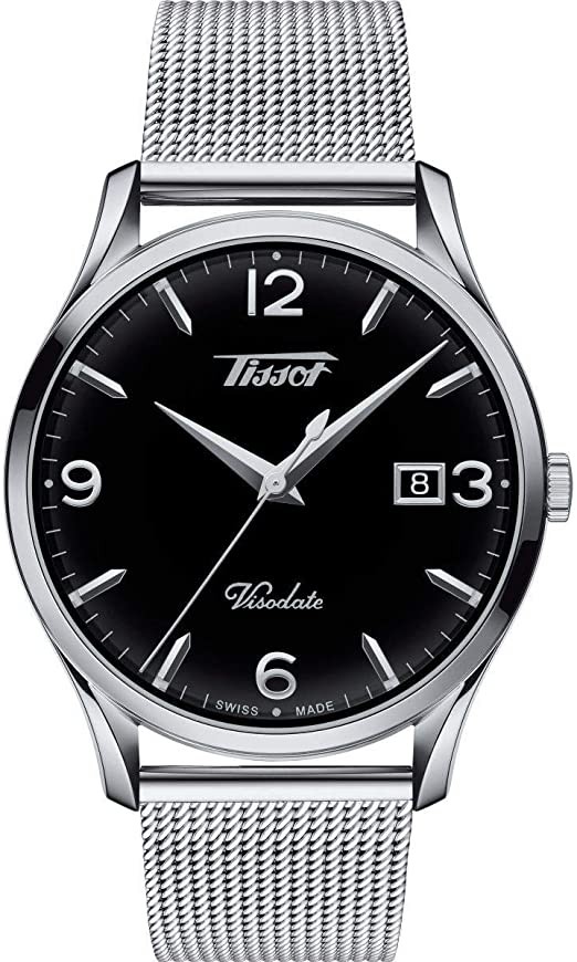 Tissot Heritage Visodate Swiss Quartz Watch, Stainless Steel Strap